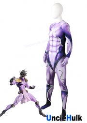 Star Platinum from Jojo part 3 Kujo Jotaro Stand Cosplay Costume - purple color version - no muscle stuffed | UncleHulk