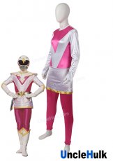 Choujin Sentai Jetman White Swan Satin Fabric Cosplay Costume - with shawl | UncleHulk