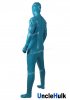 Blue Nylon Rubberized Fabric Full Bodysuit - ZS410 | UncleHulk