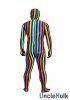 Colorful Stripe Spandex Zentai Full Bodysuit