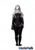 Grey SpiderGwen Printed Spandex Zentai Suit (with hood and cloak) | UncleHulk
