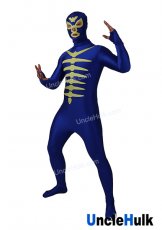 Kamen Rider Shocker Combatman Skeleton Blue Spandex Full Body Zentai Suit | UncleHulk