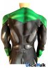 Green Lantern Spandex Zentai Cosplay Costume - silk floss filled muscle shape - style 2 - SH0507 | Unclehulk