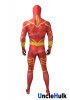 The Flash Reddish Orange Spandex Zentai Cosplay Costume Halloween Costume -with hood | UncleHulk