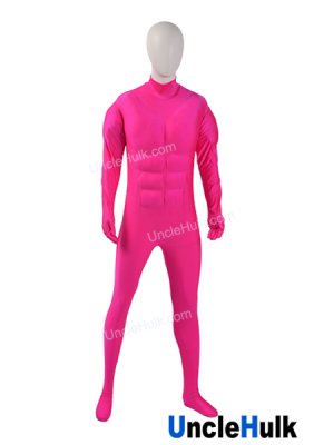 Slight Silk Floss Muscle Shape Zentai Suit Halloween Costume - color can be changed | UncleHulk