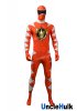 Dino Thunder AbareRed Red Ranger Spandex Zentai Halloween Cosplay Costume | UncleHulk