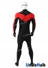 Nightwing Cosplay Costume Black and Red Spandex Bodysuit | UncleHulk