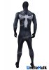 Venom Spider Black Zentai Cosplay Costume - with lenses and muscle shape -SP707 | UncleHulk