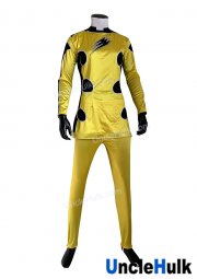 Juken Sentai Gekiranger Yellow Juken Lily Cosplay Bodysuit - Satin Fabric | UncleHulk