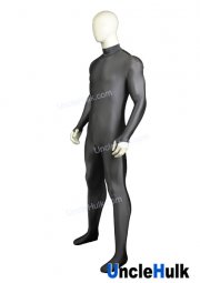 Dark Grey Spandex Zentai Bodysuit Halloween Costume | UncleHulk