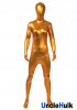 Golden Rubberized Fabric Bodysuit - ZS407 | UncleHulk