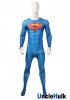 Blue Superm Cosplay Costume with Mucle Pattern Printed Spandex Bodysuit - No.20 | UncleHulk