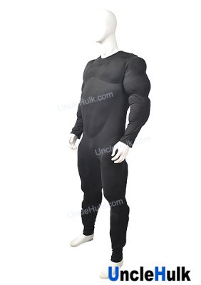 Black Big Muscle Suit - with bigger muscle than usual and a big belly - Santa Claus Inner Muscle Suit | UncleHulk