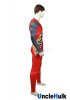 Shuriken Sentai Ninninger Red Ninja Spandex Suit Cosplay Costume Halloween Bodysuit | UncleHulk
