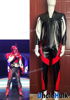Kamen Rider Red Ark-Zero-One Cosplay Bodysuit - with gloves and inner hood | UncleHulk