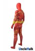 The Flash Reddish Orange Spandex Zentai Cosplay Costume Halloween Costume -with hood | UncleHulk