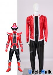Avataro Sentai Donbrothers Don Momotaro Cosplay Costume - with Red Inner Hood | UncleHulk