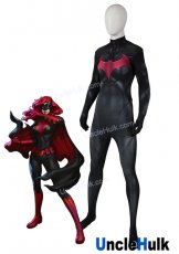 Bat-Girl Black Costume with Red Bat Cosplay Zentai Bodysuit Batman | UncleHulk