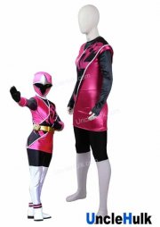 Shuriken Sentai Ninninger Pink Peach Ninja Spandex Suit Cosplay Costume Halloween Bodysuit | UncleHulk