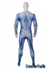 Blue Ink Muscle Shape Spandex Zentai Suit Halloween Costume | UncleHulk