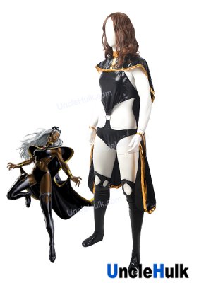 Storm Ororo Munroe Cosplay Costume Rubberized Fabric Bodysuit | UncleHulk