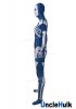 Dark Blue and White Skeleton Spandex Zentai Suit Halloween Costume | UncleHulk