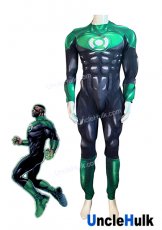 Green Lantern Spandex Zentai Cosplay Costume - silk floss filled muscle shape - style 2 - SH0507 | Unclehulk