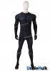 Bat Black Bodysuit with Silk Floss Muscle Spandex Zentai Cosplay Costume | UncleHulk