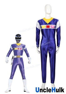 Denji Sentai Megaranger Electromagnetic Squadron Megaranger MegaBlue Cosplay Bodysuit | UncleHulk