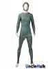 Masked Rider Amazon Spandex Zentai Costume Cosplay Bodysuit - with white scarf | UncleHulk