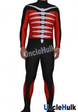 Kamen Rider Shocker Combatman Red Skeleton Spandex Zentai Suit (Red & Black) | UncleHulk