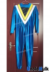 Chikyuu Sentai Fiveman Five Blue Cosplay Bodysuit - with gloves | UncleHulk