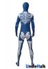 Dark Blue and White Skeleton Spandex Zentai Suit Halloween Costume | UncleHulk
