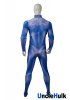 Dark Blue and White Muscle Shape Spandex Zentai Suit Halloween Costume | UncleHulk