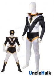 Choujin Sentai Jetman Black Condor Satin Fabric Cosplay Costume - with shawl | UncleHulk