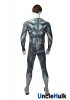 High Quality Grey Superm Costume Printed Spandex Cosplay Costume - No.15 | UncleHulk