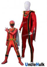 Mystic Force Red MagiRanger Cosplay Costume - including cape and gloves | UncleHulk