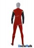 Yousuke ShiinaAir Ninja Hurricane Red Spandex Zentai Bodysuit Halloween Cosplay Costume | UncleHulk