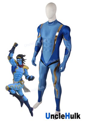 Star Platinum Muscle Zentai Costume - with sponge muscle - JoJo\'s Bizarre Adventure Star Platinum | UncleHulk