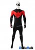 Nightwing Cosplay Costume Black and Red Spandex Bodysuit | UncleHulk