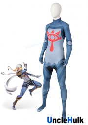 Link Cosplay Costume | The Legend of Zelda Breath of the Wild - Printed Spandex Zentai Suit | UncleHulk