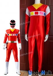 Denji Sentai Megaranger Mega Red Cosplay Bodysuit | UncleHulk