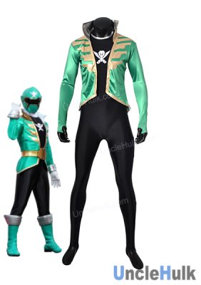 Kaizouku Sentai Gokaiger Green Soldier Cosplay Costume | UncleHulk