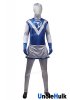 Choujuu Sentai Liveman Blue Dolphin Satin Fabric Cosplay Costume - with gloves | UncleHulk