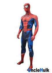 Comic Style Big Eyes Spider Spandex Zentai Bodysuit Halloween Cosplay Costume - include Lenses - SP523 | UncleHulk