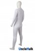 Super Sentai White Rubberized Fabric Bodysuit | UncleHulk