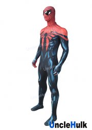 Dark Flare Spider Black and Red Spandex Cosplay Costume | UncleHulk