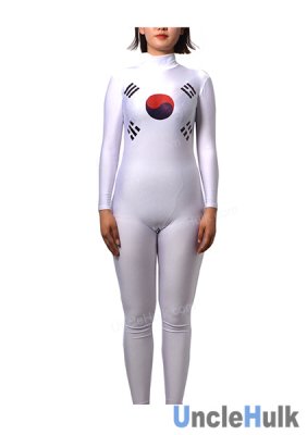 National Flag Spandex Zentai Full Bodysuit (without hood)