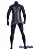 Kamen Rider Ex-Aid Spandex Zentai Costume (black background and purple stripes)