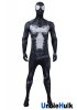 Venom Spider Black Zentai Cosplay Costume - with lenses and muscle shape -SP707 | UncleHulk